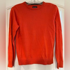 Children’s Place Crewneck Sweater Size L 10/12 Orange Sweater